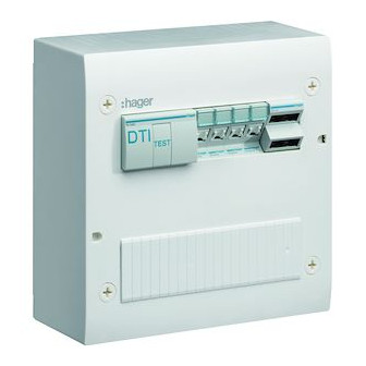 Coffret de communication VDI Hager gamma+ – 4 prises RJ45 Cat 6, grade 2TV