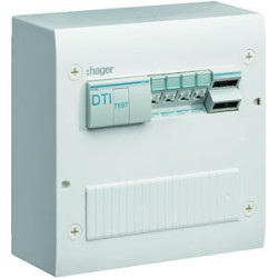 Coffret de communication VDI Hager gamma+ – 4 prises RJ45 Cat 6, grade 2TV