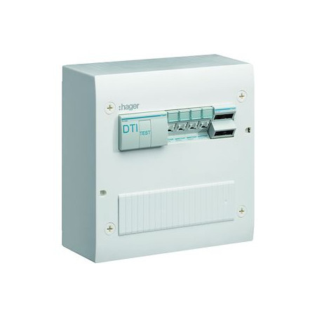 Coffret de communication VDI Hager gamma+ – 4 prises RJ45 Cat 6, grade 2TV