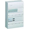 Coffret de communication VDI Hager gamma+ – 2 rangées 26 modules, 8 RJ45 Cat 6A, grade 3TV