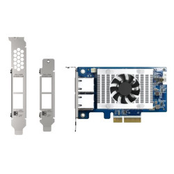 Carte réseau QNAP PCIe 2 x 10 Gbit/s RJ45 – QXG-10G2T-X710