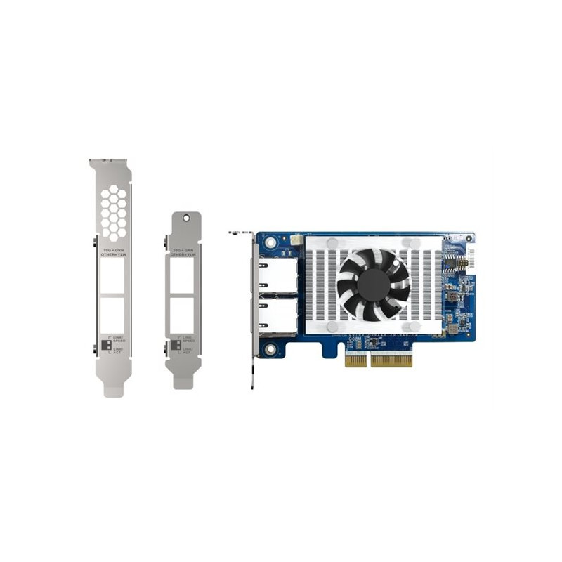 Carte réseau QNAP PCIe 2 x 10 Gbit/s RJ45 – QXG-10G2T-X710