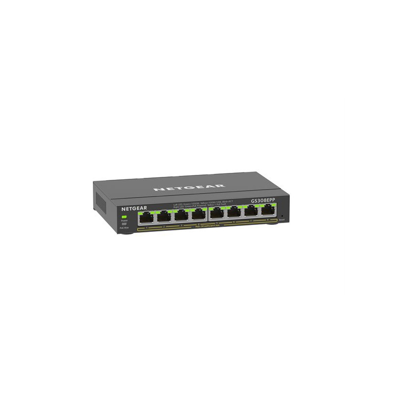 Commutateur réseau Netgear GS308EPP – 8 ports Gigabit