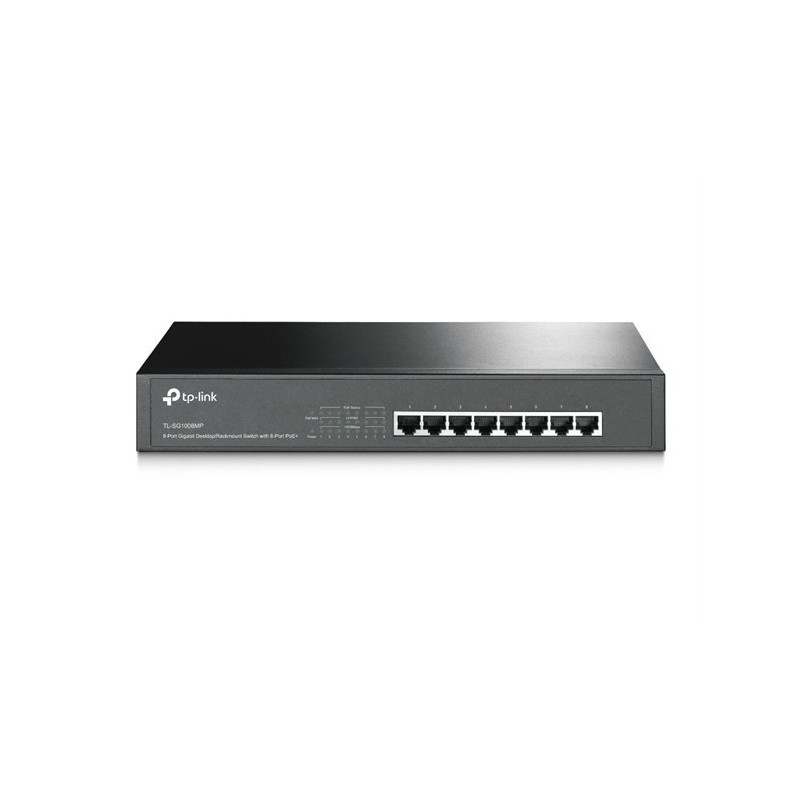 Commutateur réseau TP-Link TL-SG1008MP – 8 ports Gigabit, 8 PoE+ 126 W, non administrable
