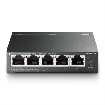 Commutateur TP-Link TL-SG1005P – 5 ports Gigabit, PoE 4 ports, 65 W, non administrable