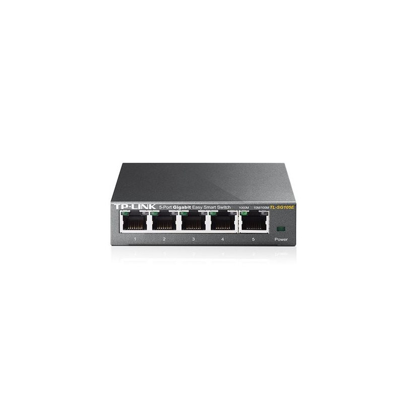 Commutateur réseau TP-Link TL-SG105E – 5 ports Gigabit, administrable, boîtier métal