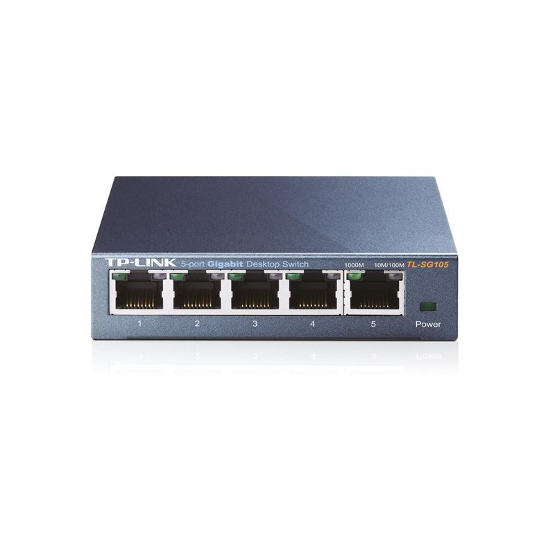 Commutateur réseau TP-Link TL-SG105 – 5 ports Gigabit, boîtier métal, non administrable
