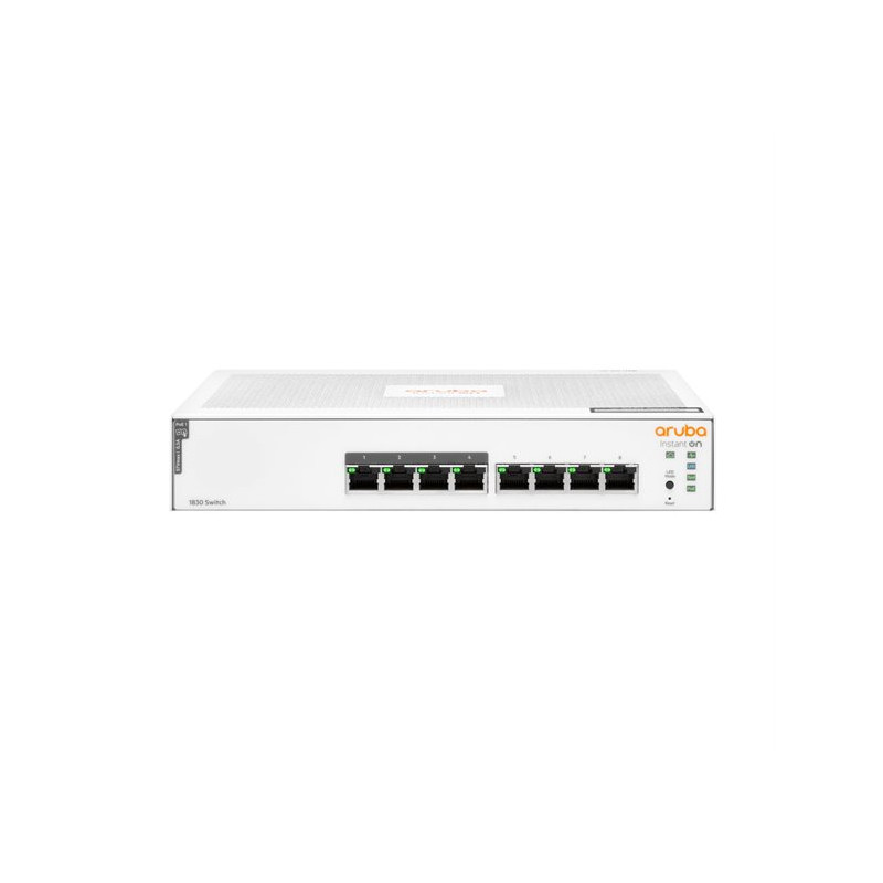 Commutateur réseau HPE Aruba 1830 Instant On – 8 ports Gigabit, PoE 65 W, JL811A