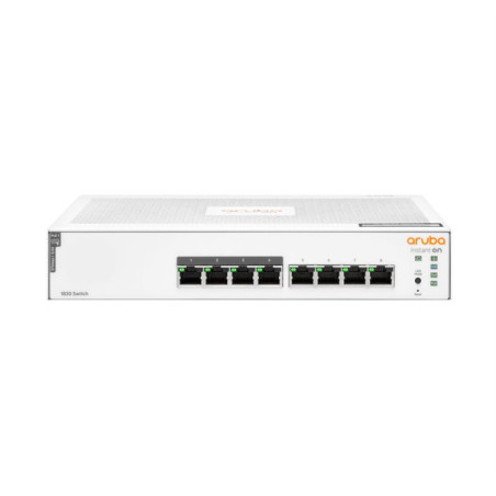 Commutateur réseau HPE Aruba 1830 Instant On – 8 ports Gigabit, PoE 65 W, JL811A