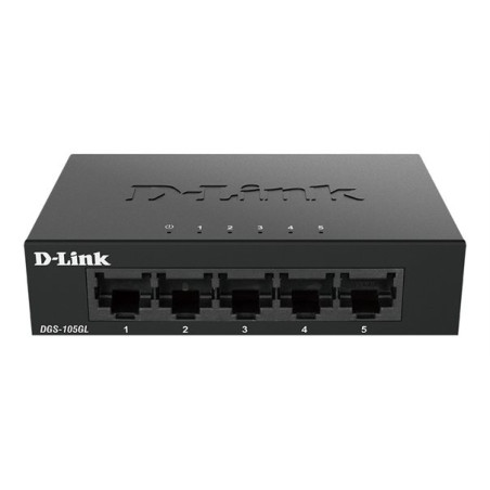 Commutateur réseau D-Link DGS-105GL/E – 5 ports Gigabit, sans prise UK, non administrable