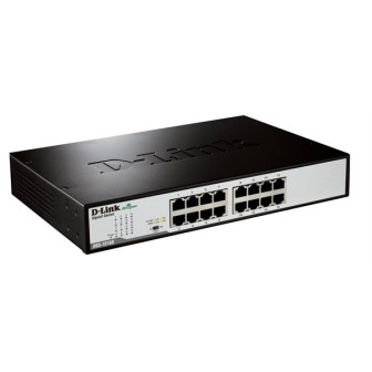 Commutateur réseau D-Link DGS-1016D – 16 ports Gigabit, rack 19 pouces, non administrable