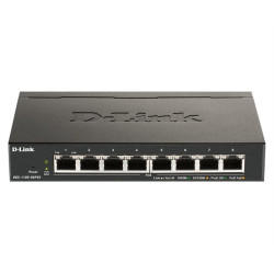 Commutateur réseau D-Link DGS-1100-08PV2 – 8 ports Gigabit, PoE 64 W, administrable