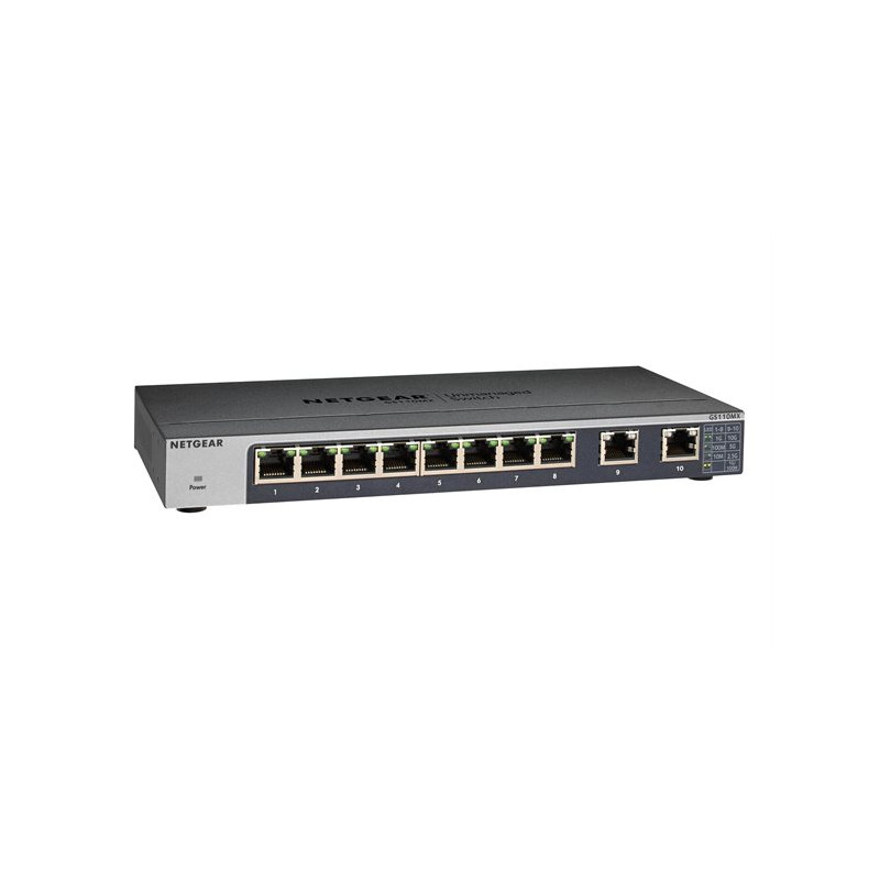 Commutateur réseau Netgear GS110MX – 10 ports Gigabit