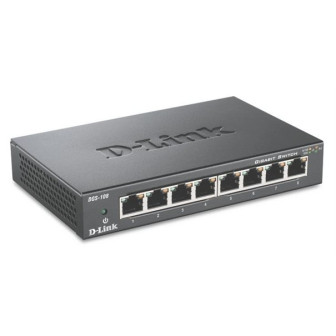 Commutateur réseau D-Link DGS-108/E – 8 ports Gigabit, non administrable