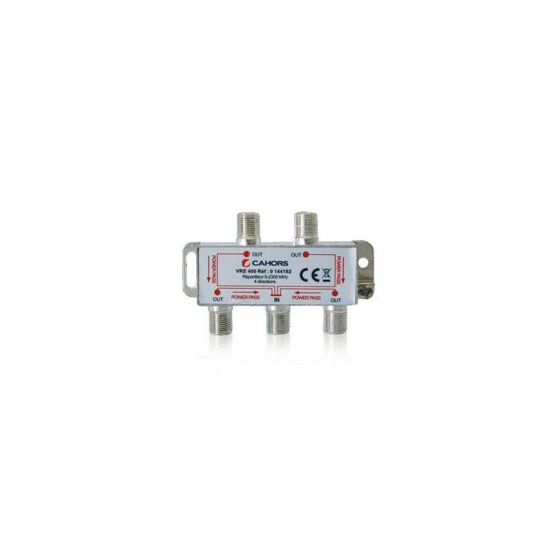 Répartiteur actif 4 voies – gain 3 dB
