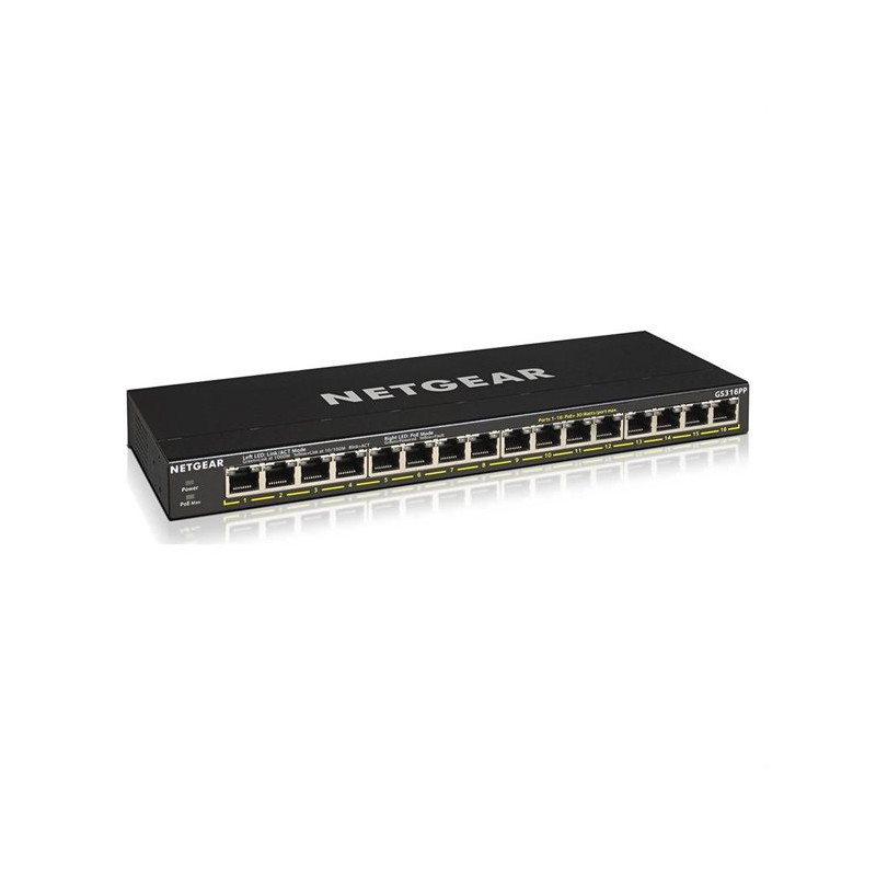 Commutateur réseau Netgear GS316PP – 16 ports Gigabit