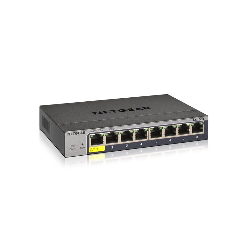 Commutateur réseau Netgear GS108T v3 – 8 ports Gigabit