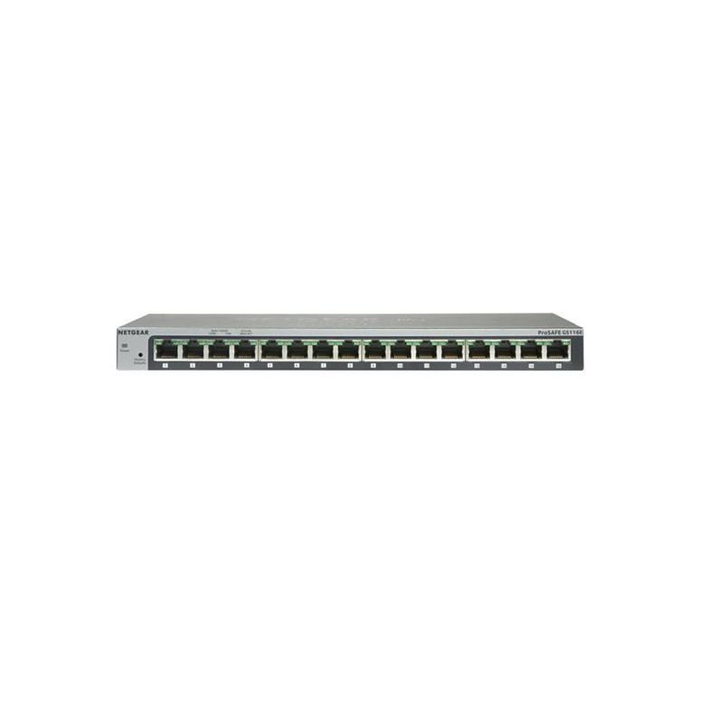 Commutateur réseau Netgear GS116 – 16 ports Gigabit, réf. 3820061