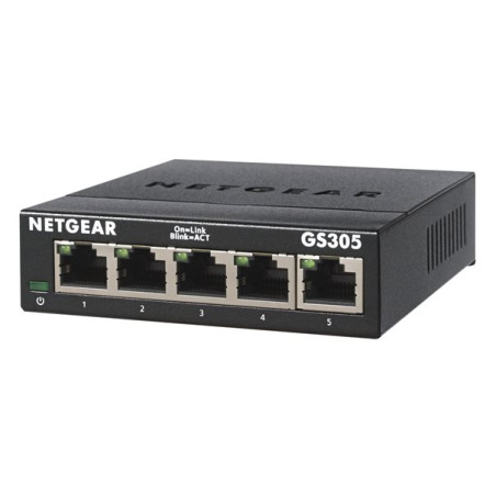 Commutateur réseau Netgear GS305 – 5 ports Gigabit