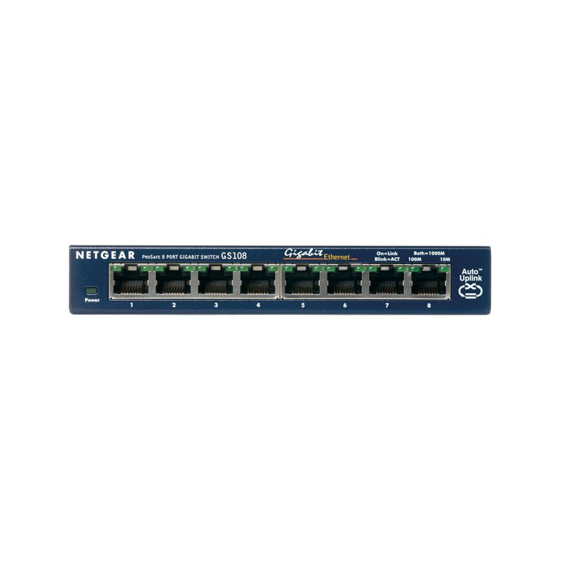 Commutateur réseau Netgear GS108GE – 8 ports Gigabit