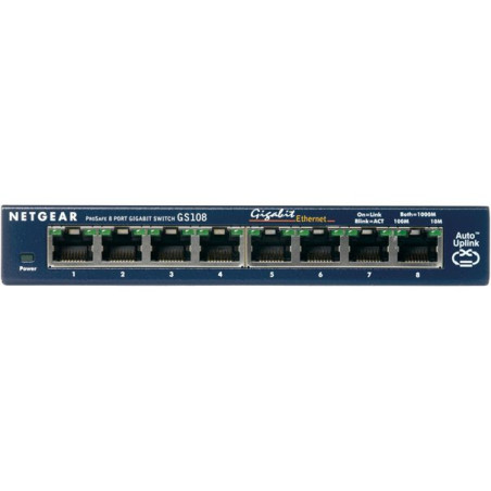 Commutateur réseau Netgear GS108GE – 8 ports Gigabit