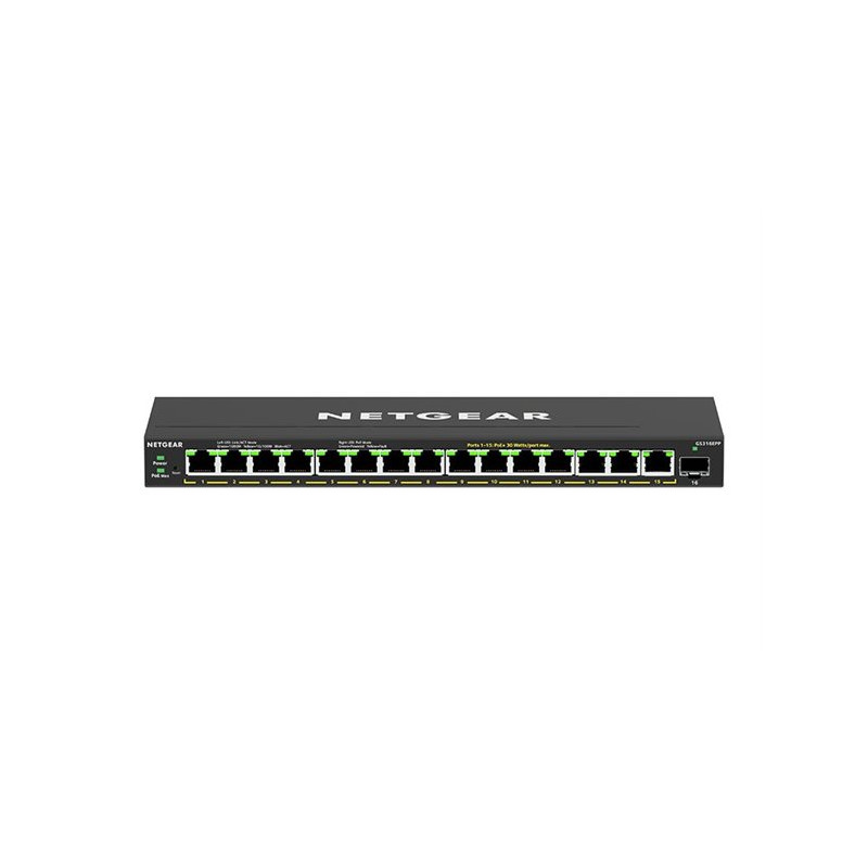Commutateur réseau Netgear GS316EPP – 16 ports Gigabit