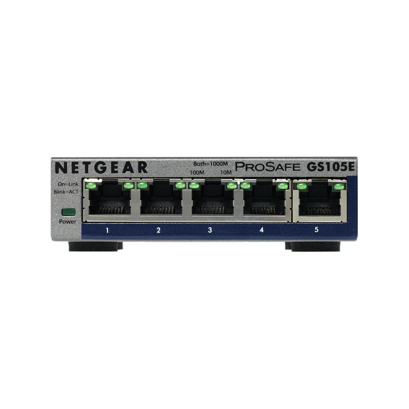 Commutateur réseau Netgear GS105E – 5 ports Gigabit