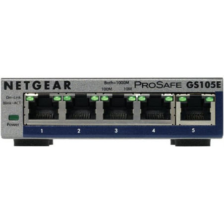 Commutateur réseau Netgear GS105E – 5 ports Gigabit