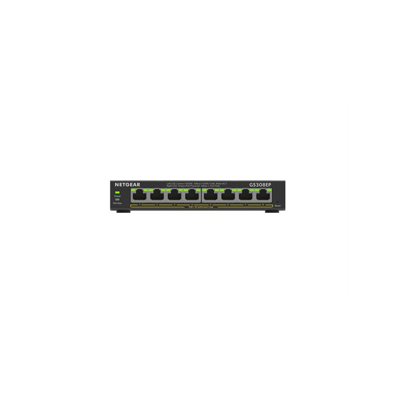 Commutateur réseau Netgear GS308EP – 8 ports Gigabit
