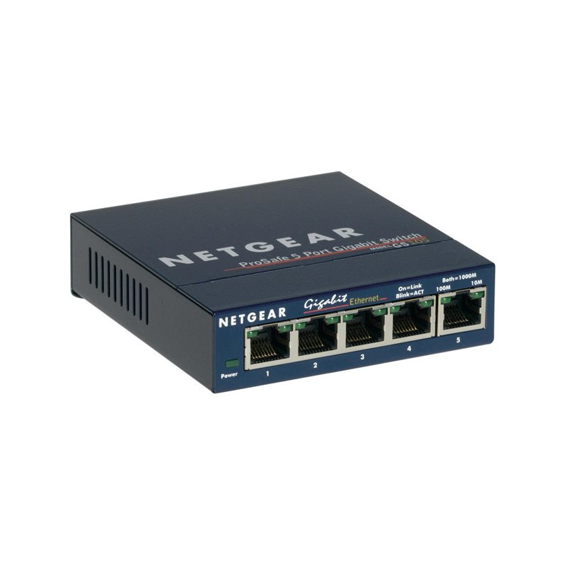 Commutateur réseau Netgear GS 105GE – 5 ports Gigabit