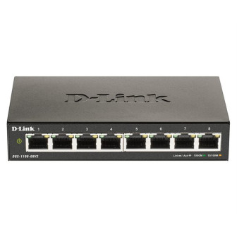 Commutateur réseau D-Link DGS-1100-08V2 – 8 ports Gigabit, administrable