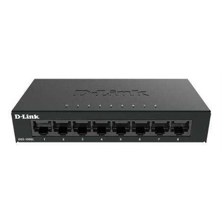 Commutateur réseau D-Link DGS-108GL/E – 8 ports Gigabit, non administrable