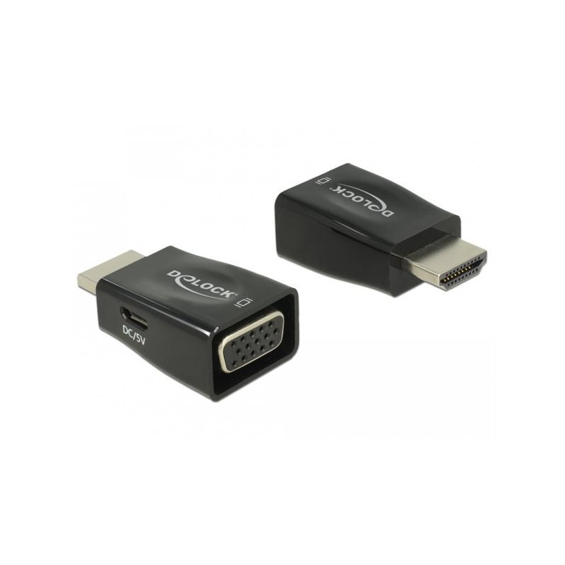 Adaptateur Delock HDMI mâle vers VGA femelle