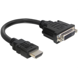 Adaptateur Delock HDMI mâle vers DVI-D femelle – 20 cm