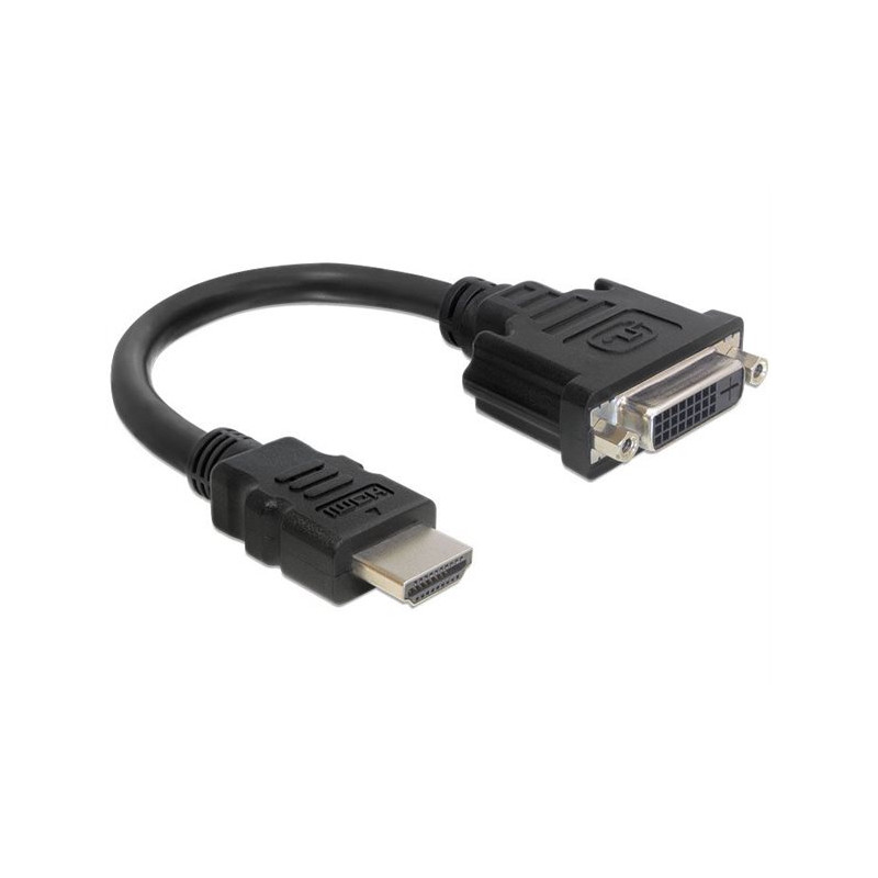 Adaptateur Delock HDMI mâle vers DVI-D femelle – 20 cm