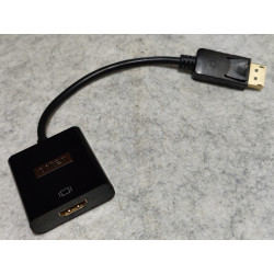 Adaptateur DisplayPort 1.2 vers HDMI noir – 15 cm, mâle/femelle