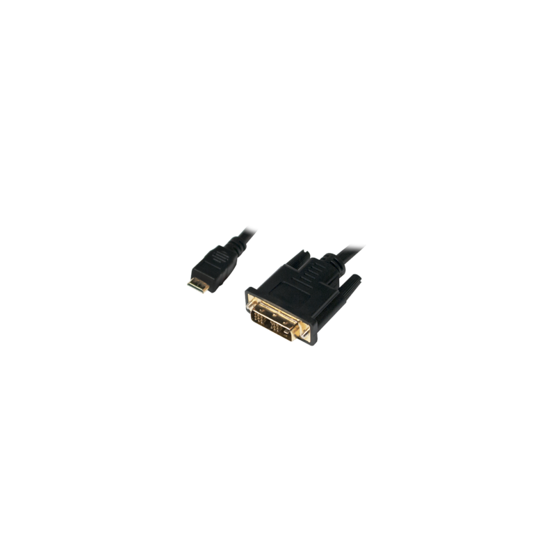 Câble DVI vers Mini-HDMI noir – 2 m, mâle/mâle