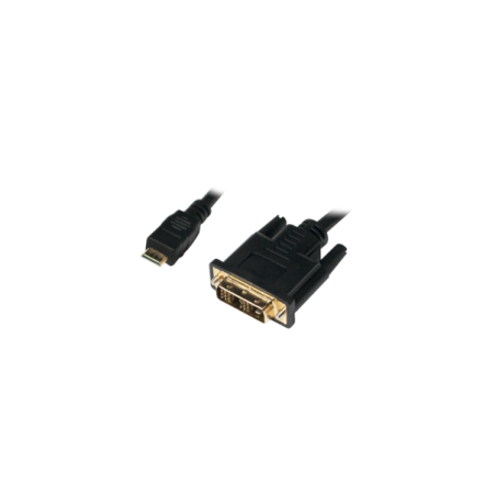 Câble DVI vers Mini-HDMI noir – 0,5 m, mâle/mâle