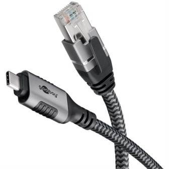 Câble Ethernet Goobay USB-C 3.1 vers RJ45 CAT6 FTP – 1 m