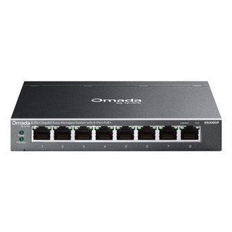 Commutateur réseau TP-Link Omada ES208GP – 8 ports Gigabit, PoE+, administrable