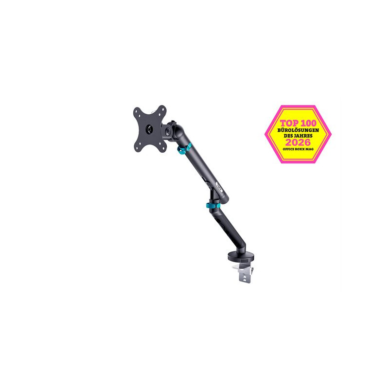 Support d’écran Digitus Design – 35 pouces, 10 kg, ressort mécanique, noir