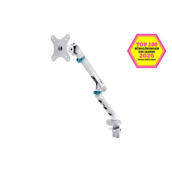 Support d’écran Digitus Design – 35 pouces, 10 kg, ressort mécanique, blanc