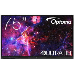Écran d'affichage dynamique Optoma 3753RK – LED 190 cm (75"), 4K Ultra HD, tactile, noir