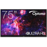 Écran d'affichage dynamique Optoma 3753RK – LED 190 cm (75"), 4K Ultra HD, tactile, noir