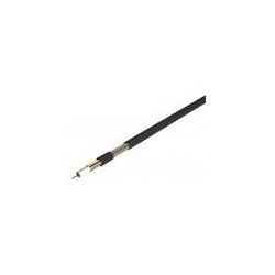 Câble coaxial RG6 17 PATC – noir, classe A, -17 dB à 800 MHz