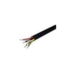 Câble coaxial 4 x RG6 17 VATC – noir