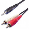 Cordon 2 RCA (CINCH) M-Mini Jack M, 1.5 m