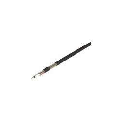 Câble coaxial RG6 noir, 17 PATC, Classe A, -17 dB/800 MHz