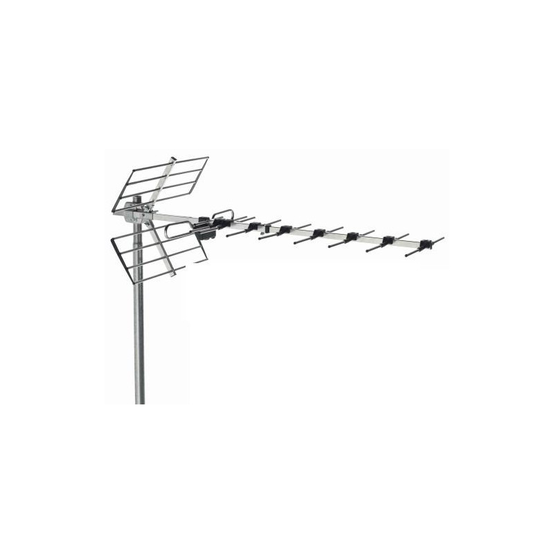 Antenne UHF, canaux 21-48, 27 éléments, G5 dBi