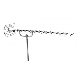 Antenne UHF large bande, canaux 21-69, 45 éléments, gain 15.5 dB